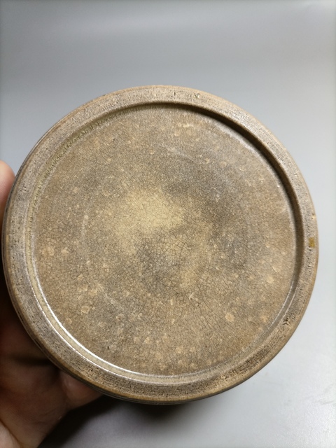 古玩陶瓷晚清民國虎皮三彩筒式洗拍賣,當前價格1000元