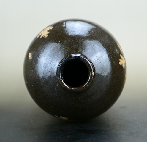 古玩陶瓷精品:明清吉州窯系黑釉刻花梅瓶拍賣，當前價格666元