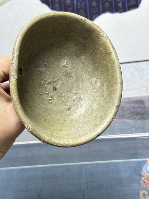 古玩陶瓷宋代精品影青高足酒杯,高等級拍賣,當前價格189元