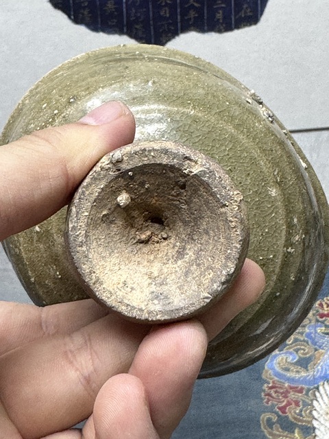 古玩陶瓷宋代精品影青高足酒杯,高等級拍賣,當前價格189元