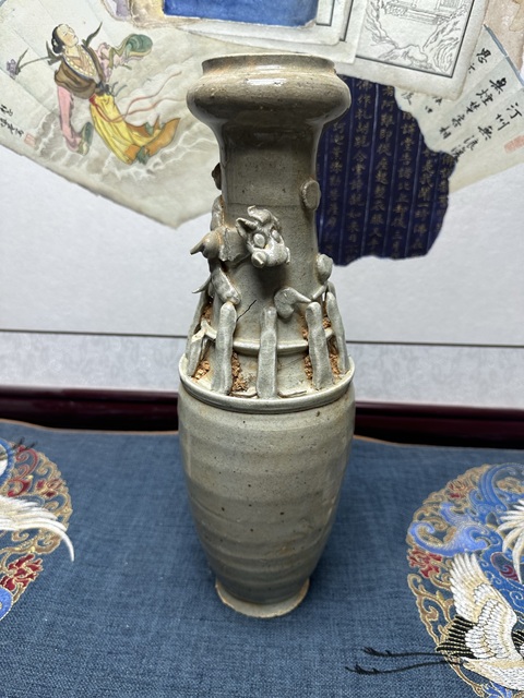 古玩陶瓷宋代影青精品盤(pán)龍瓶,博物館級(jí)別拍賣(mài),當(dāng)前價(jià)格890元