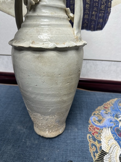 古玩陶瓷宋·影青釉堆塑龍紋瓶拍賣，當前價格1980元