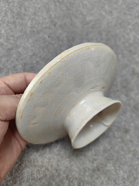 古玩陶瓷南宋-湖田窯青白釉盞托拍賣，當(dāng)前價(jià)格1800元