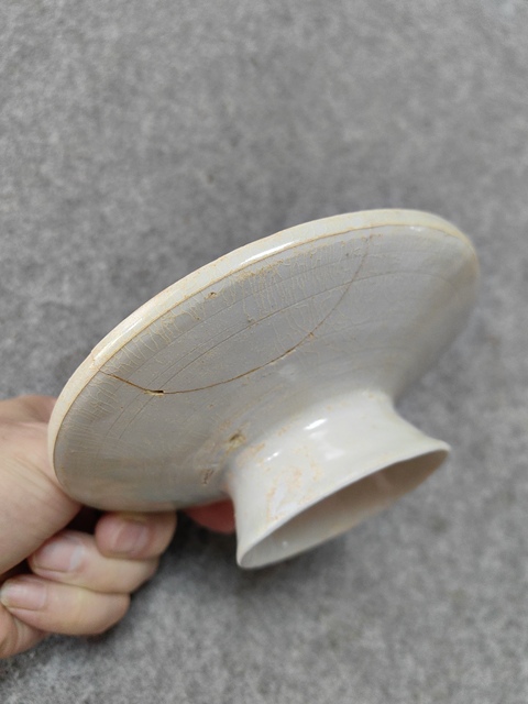 古玩陶瓷南宋-湖田窯青白釉盞托拍賣，當(dāng)前價(jià)格1800元