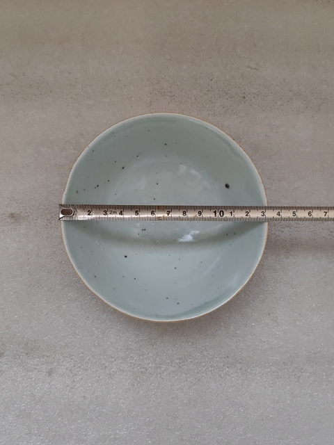 古玩陶瓷豆青釉茶碗拍賣，當前價格680元