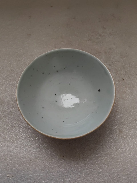 古玩陶瓷豆青釉茶碗拍賣，當前價格680元