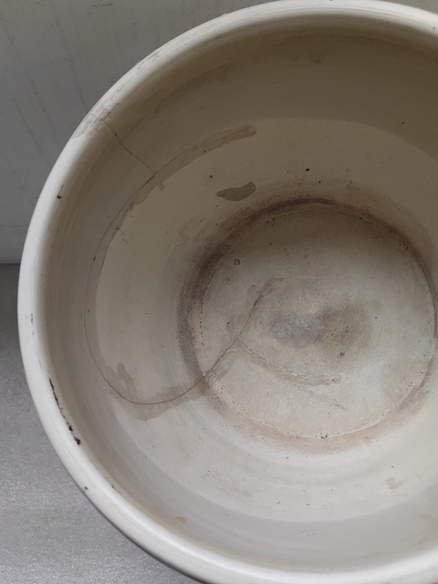 古玩陶瓷磁州窯白地黑花畫缸拍賣，當前價格298元