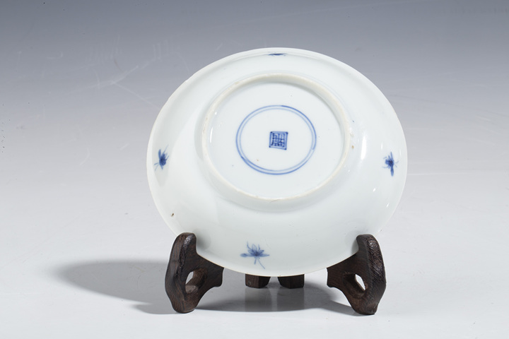 古玩陶瓷清康熙·青花鶴紋杯碟拍賣,當(dāng)前價格2600元