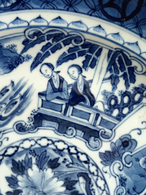 古玩陶瓷青花人物故事紋盤拍賣,當前價格1380元
