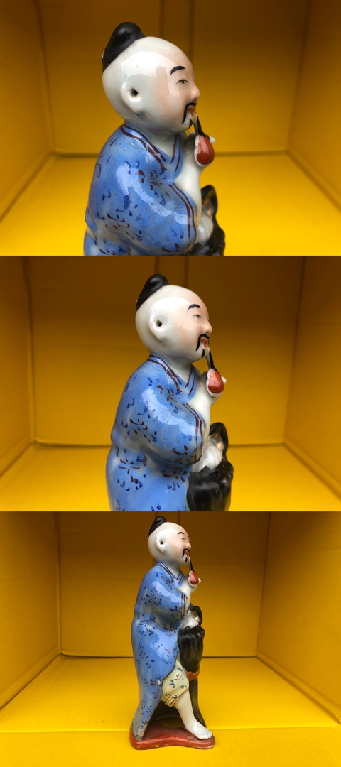 古玩陶瓷晚清民國.雕塑人物瓷像拍賣，當(dāng)前價格600元