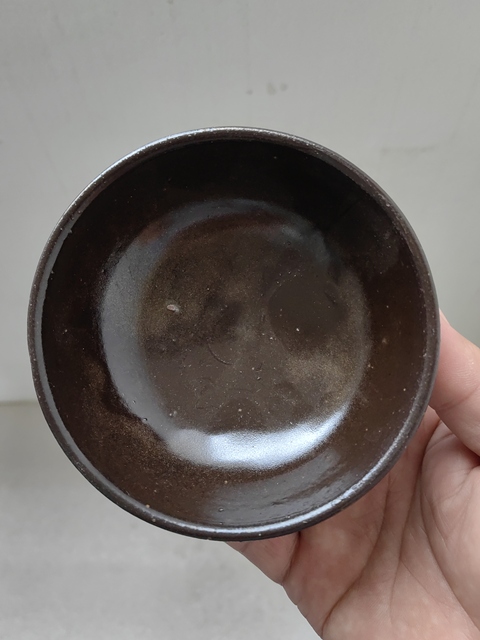 古玩陶瓷磁州窯褐釉茶碗拍賣，當(dāng)前價(jià)格398元