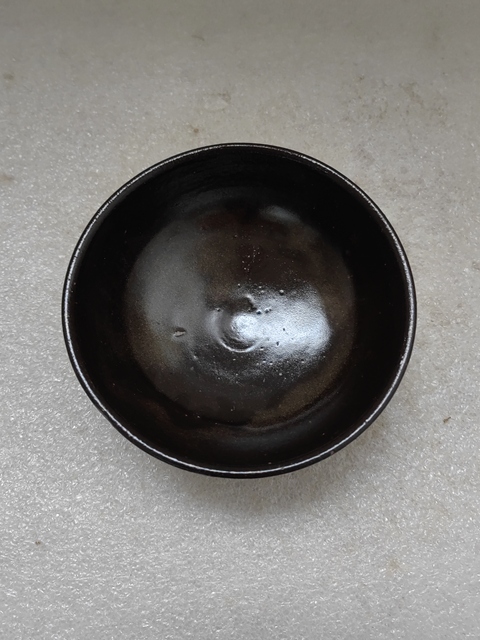 古玩陶瓷磁州窯褐釉茶碗拍賣，當(dāng)前價(jià)格398元