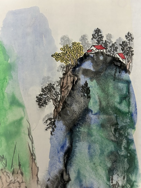 古玩字畫田克軍《碧水靜流》拍賣,當(dāng)前價(jià)格758元