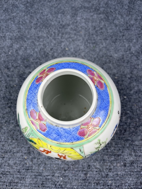 古玩陶瓷民國(guó)粉彩西廂記罐子拍賣,當(dāng)前價(jià)格1588元