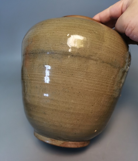 古玩陶瓷【千年龍泉】元明時期龍泉青瓷蓋罐拍賣,當前價格1500元