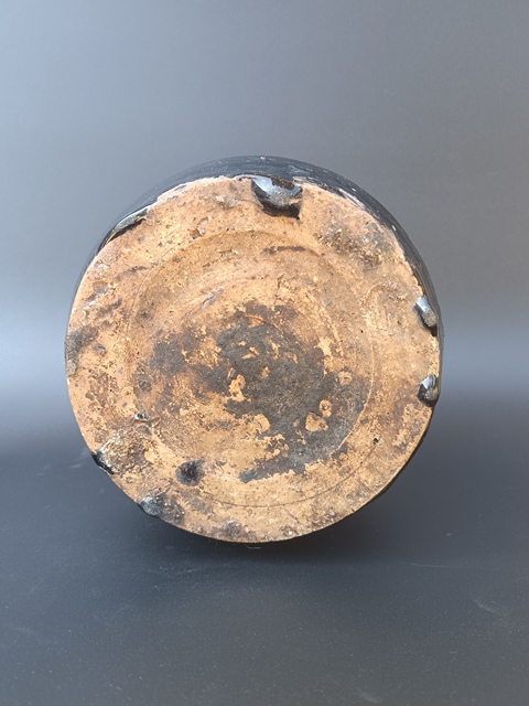古玩陶瓷明代早期磁州窯黑釉梅瓶(公元1368-1644)拍賣,當前價格1050元
