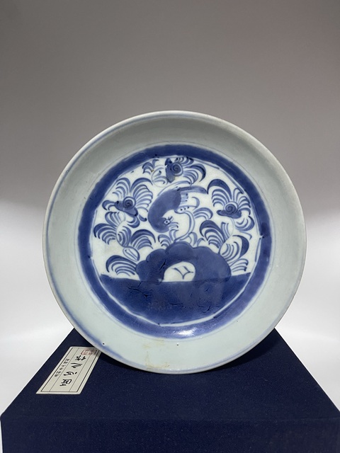 古玩陶瓷清青花花鳥紋盤拍賣,當(dāng)前價格1800元