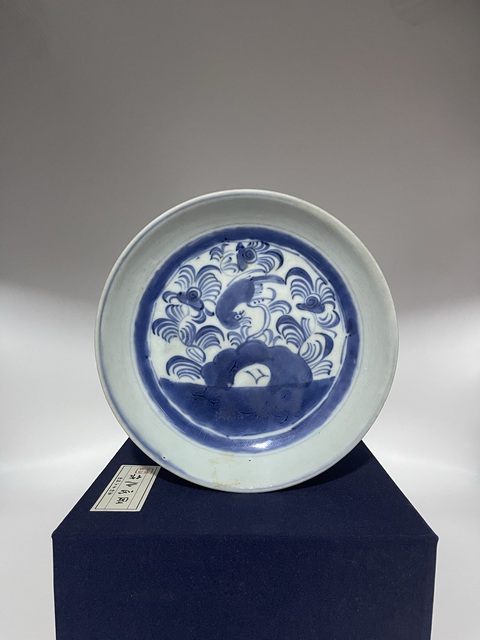 古玩陶瓷清青花花鳥紋盤拍賣,當(dāng)前價格1800元