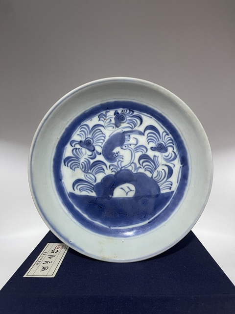 古玩陶瓷清青花花鳥紋盤拍賣,當(dāng)前價格1800元