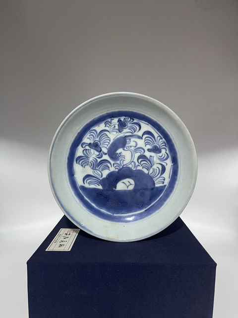 古玩陶瓷清青花花鳥紋盤拍賣,當(dāng)前價格1800元