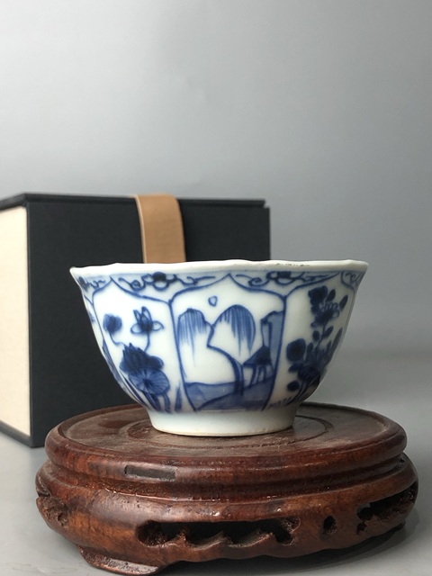 古玩陶瓷(精品主人杯)清康熙·青花松鹿延年·主人杯拍賣,當前價格408元