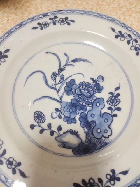 古玩陶瓷花鳥紋青花盤拍賣,當(dāng)前價(jià)格1350元