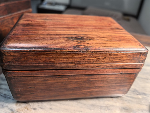 古玩雜項(xiàng)花梨木盒真品鑒賞圖