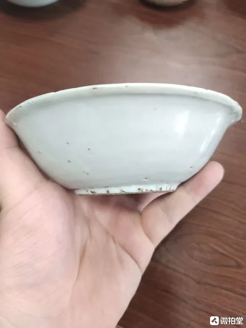 古玩陶瓷【明·天啟：稀有而親和】花卉紋青花盤拍賣，當前價格680元