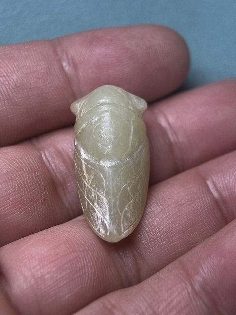 古玩玉器漢代玉蟬拍賣,當(dāng)前價(jià)格26800元