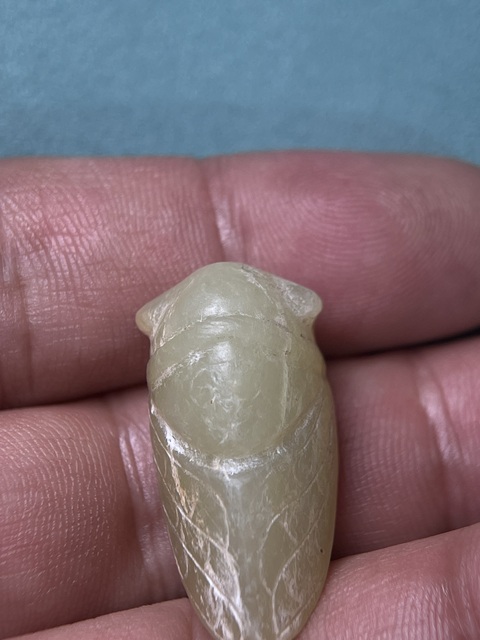 古玩玉器漢代玉蟬拍賣,當(dāng)前價(jià)格26800元