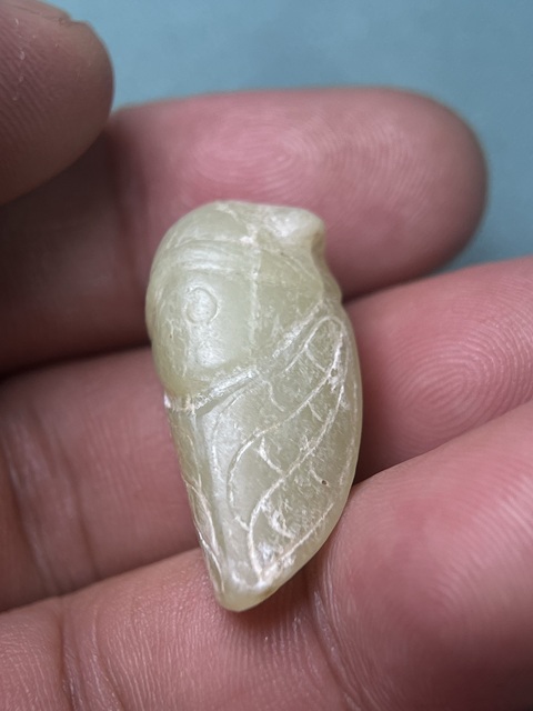 古玩玉器漢代玉蟬拍賣,當(dāng)前價(jià)格26800元