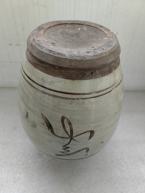 古玩陶瓷磁州窯白地黑花四系瓶拍賣,當前價格750元