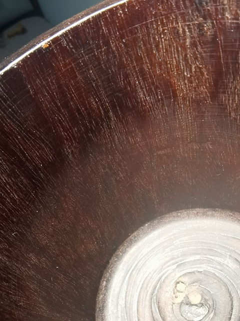 古玩雜項非洲花梨木雕筆筒真品鑒賞圖