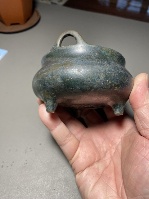 古玩銅器銅爐拍賣，當前價格4000元