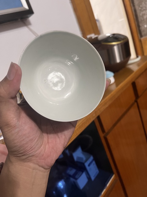 古玩陶瓷清晚期·精品青花加彩描金壓手杯拍賣,當前價格5999元