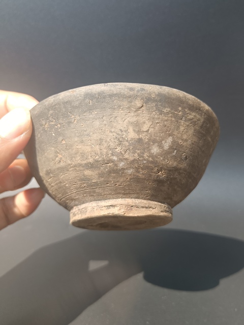 古玩陶瓷元代~黑陶茶盞拍賣,當前價格180元