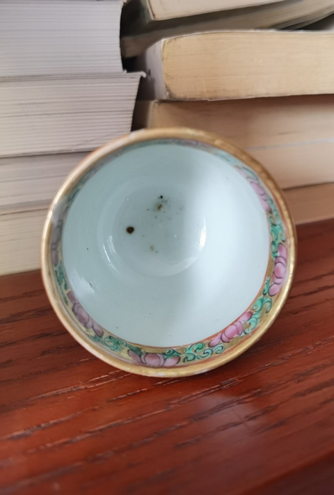 古玩陶瓷晚清廣彩人物故事高足杯拍賣,當前價格800元