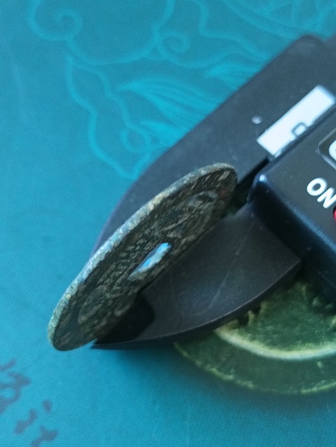 古玩錢幣天啟通寶（.背上工)拍賣，當前價格68元