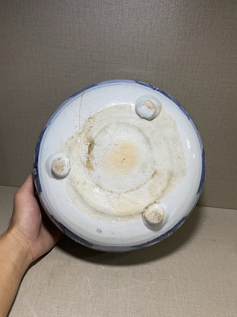 古玩陶瓷青花山水人物紋香爐拍賣，當前價格1680元