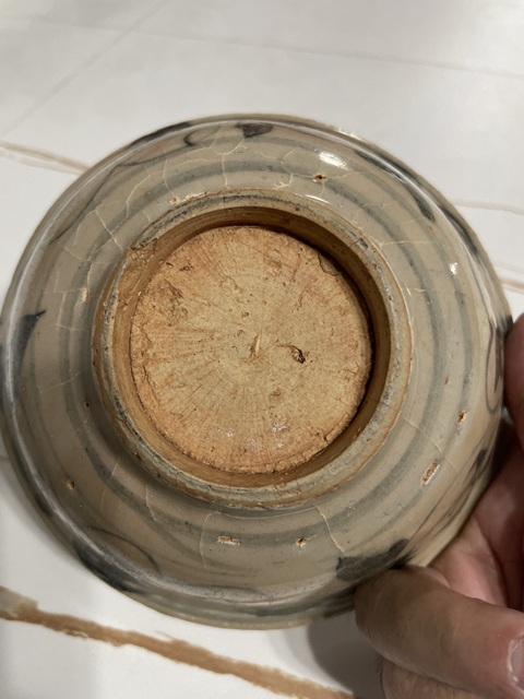 古玩陶瓷青花纏枝花卉紋碗拍賣，當前價格500元