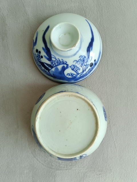 古玩陶瓷青花錦灰堆(八破圖)蓋缸拍賣,當前價格1680元