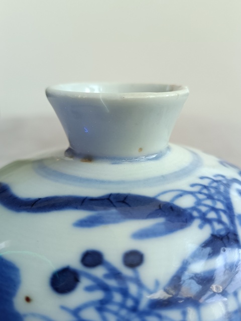 古玩陶瓷青花錦灰堆(八破圖)蓋缸拍賣,當前價格1680元