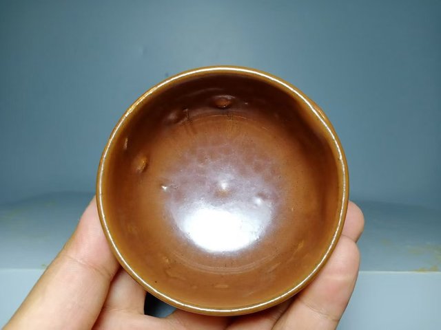 古玩陶瓷磁州窯紫金釉茶杯拍賣，當(dāng)前價(jià)格600元
