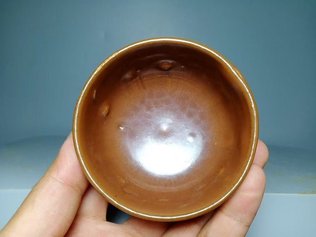 古玩陶瓷磁州窯紫金釉茶杯拍賣，當(dāng)前價(jià)格600元