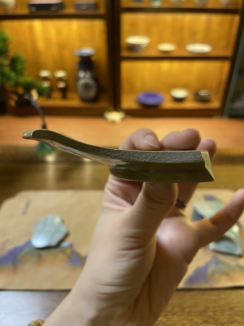 古玩陶瓷唐越窯秘色瓷青瓷標本拍賣，當前價格6000元