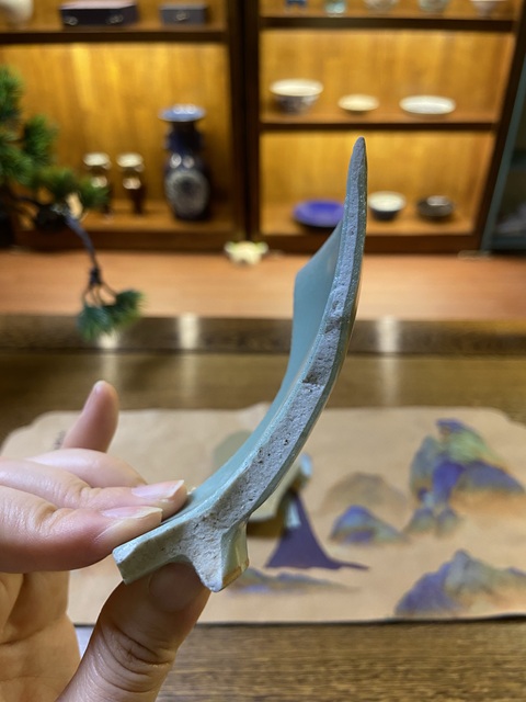 古玩陶瓷龍泉窯青釉標(biāo)本拍賣，當(dāng)前價(jià)格1800元