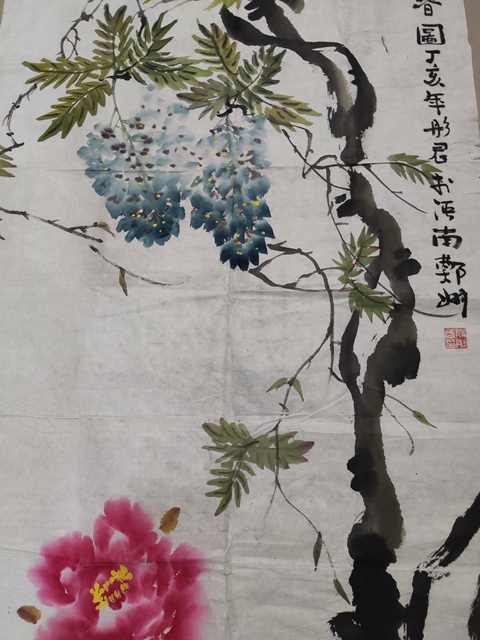 古玩字畫中美協(xié)會(huì)員名家段彤君 花鳥拍賣,當(dāng)前價(jià)格698元