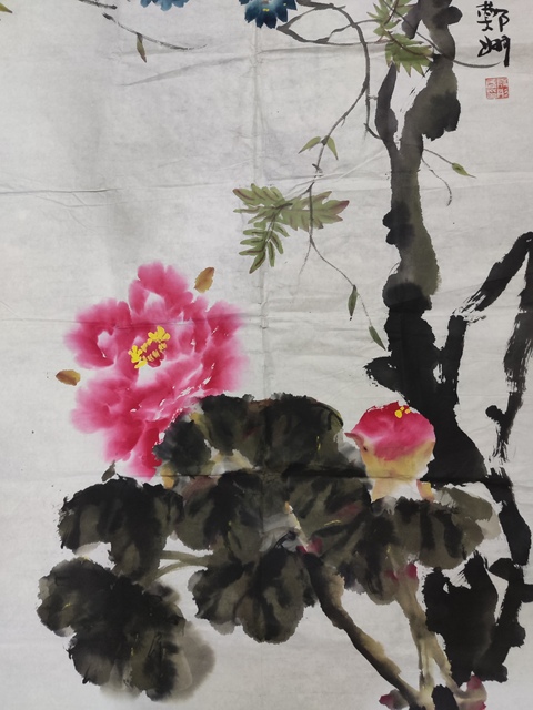 古玩字畫中美協(xié)會(huì)員名家段彤君 花鳥拍賣,當(dāng)前價(jià)格698元