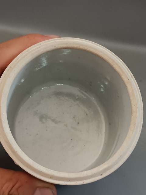 古玩陶瓷清代同治粉彩麒麟送子蓋缸拍賣,當前價格388元