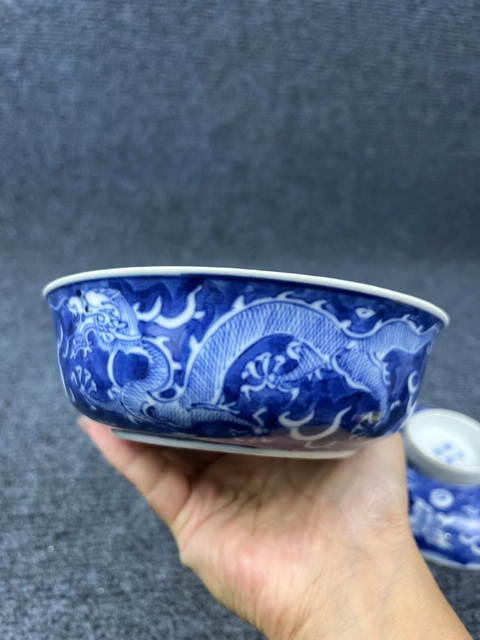古玩陶瓷青花蓋碗拍賣,當前價格4600元